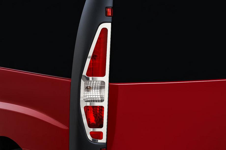 Fiat Doblo I 2001–2005 RVS sierlijsten voor remlichten (2 stuks) Carmos - Turks staal Image