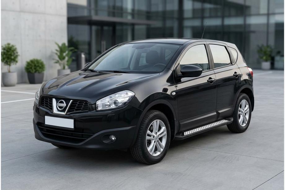 Nissan Qashqai 2010–2014 Zijtreden Vision New Black (2 stuks, aluminium) Lange wielbasis Image