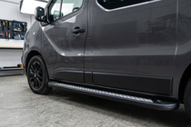 Opel Vivaro 2001–2015 Side steps New Vision Black (2 stuks, aluminium) Korte wielbasis foto 1