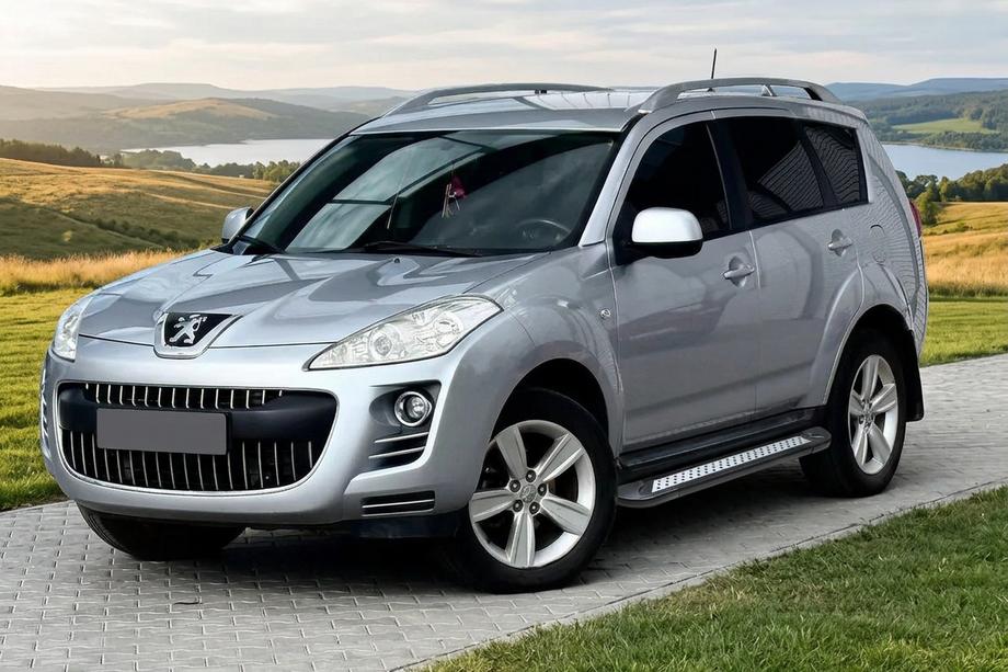 Peugeot 4007 2007–2013 Side steps New Vision Black (2 stuks, aluminium) Image