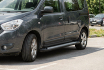 Renault Dokker 2013–2022 Side steps New Vision Black (2 stuks, aluminium) foto 1
