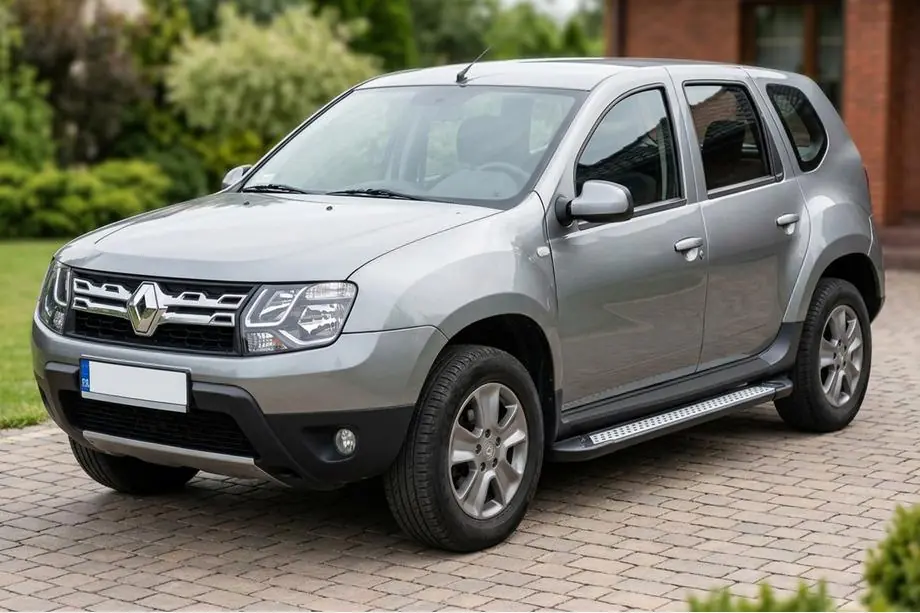 Renault Duster 2008–2017 Side steps New Vision Black (2 stuks, aluminium) Image