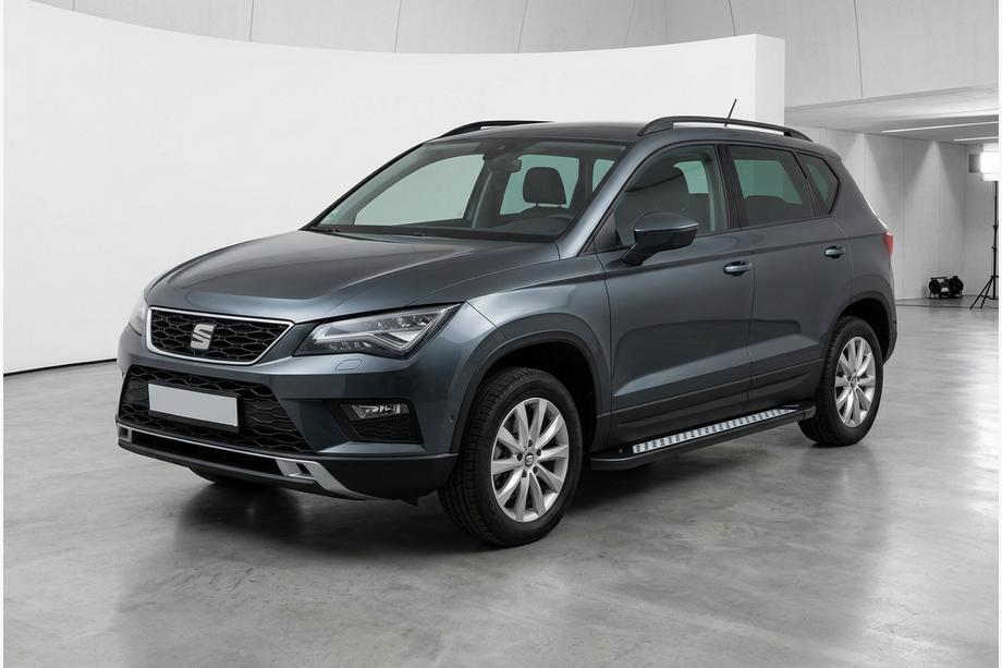 Seat Ateca 2016– Side steps New Vision Black (2 stuks, aluminium) Image