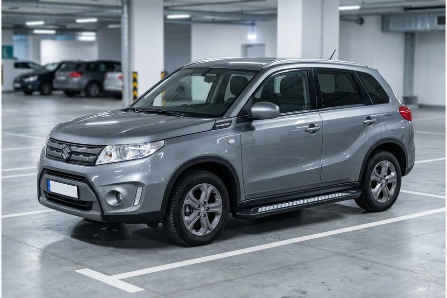 Suzuki Vitara 2015– Side steps New Vision Black (2 stuks, aluminium) Image