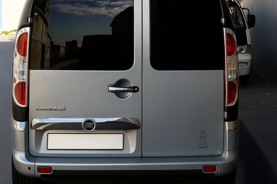 Fiat Doblo I 2005–2010 Achterlichtcovers (2 st., RVS) Carmos - Turks staal Image