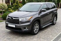 Toyota Highlander 2013–2019 Side steps New Vision Black (2 stuks, aluminium) foto 1
