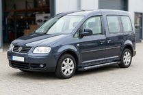 Volkswagen Caddy 2004–2010 Zijtreden Vision New Black (2 stuks, aluminium) foto 1
