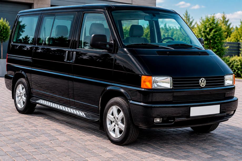 Volkswagen T4 Transporter 1990–2003 Zijtreden Vision New Black (2 stuks, aluminium) Image