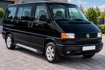 Volkswagen T4 Caravelle/Multivan 1990–2003 Side steps New Vision Black (2 stuks, aluminium) foto 1