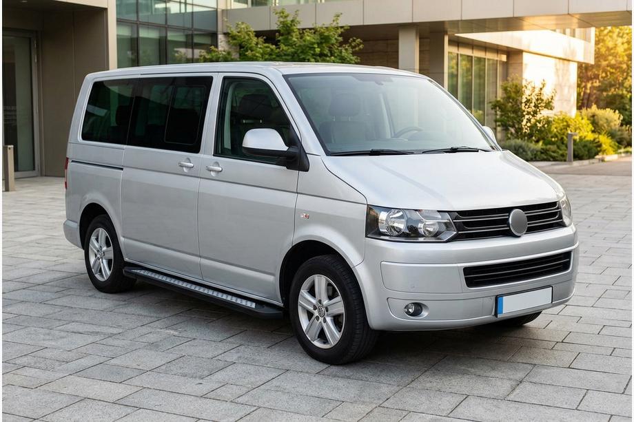 Volkswagen T5 2010–2015 Side steps New Vision Black (2 stuks, aluminium) Korte wielbasis Image