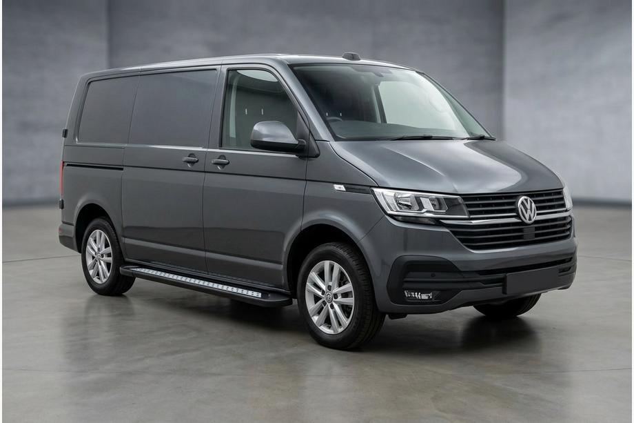 Volkswagen T6 2015–2024 Side steps New Vision Black (2 stuks, aluminium) Image
