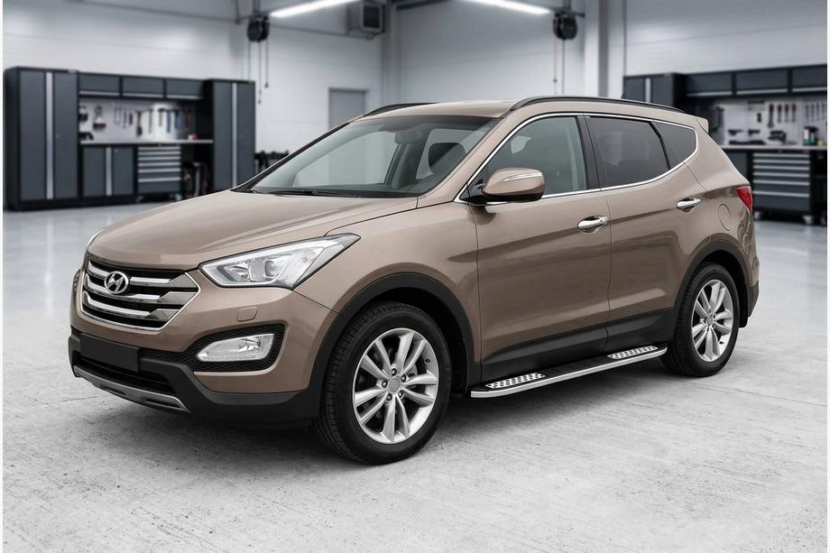 Hyundai Santa Fe 3 2012–2018 Tayga V2 side steps (2 stuks, aluminium) Image