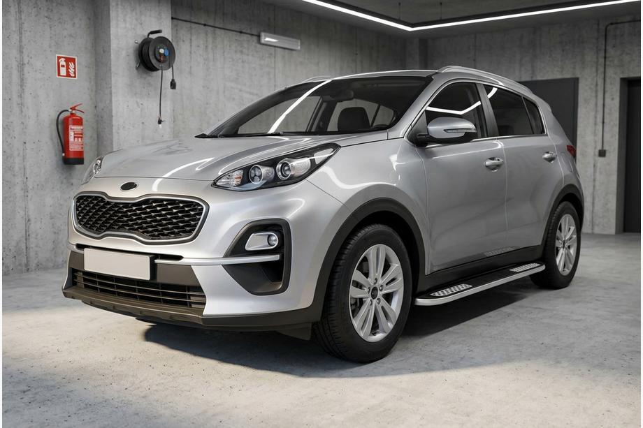 Kia Sportage 2015–2021 Tayga V2 side steps (2 stuks, aluminium) Image
