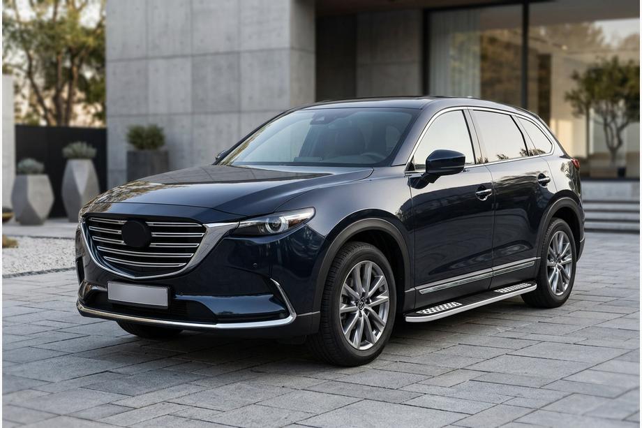 Mazda CX-9 2017– Tayga V2 side steps (2 stuks, aluminium) Image