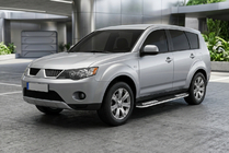 Mitsubishi Outlander 2006–2012 Tayga V2 side steps (2 stuks, aluminium) foto 1