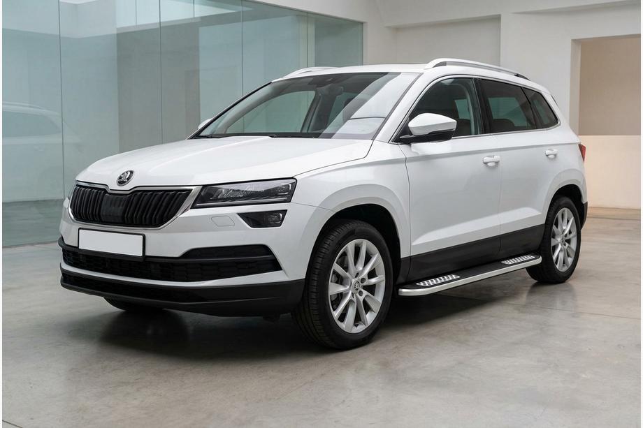 Skoda Karoq 2018– Tayga V2 side steps (2 stuks, aluminium) Image