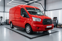 Ford Transit 2014– Side steps Maya Red (2 stuks, aluminium) foto 1