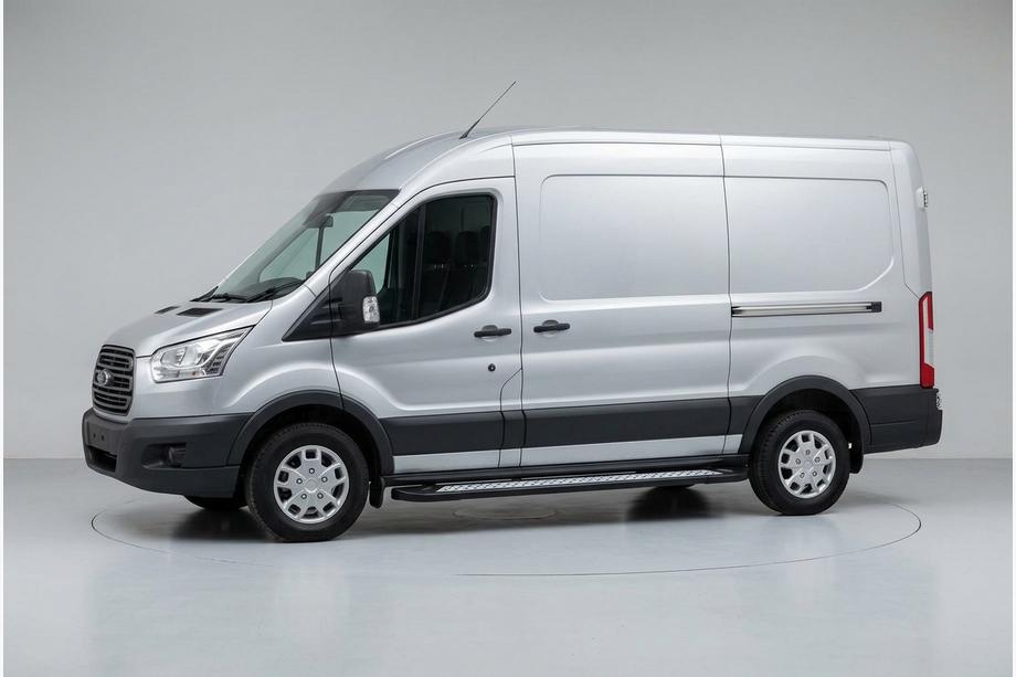 Ford Transit 2014– Side steps New Vision Black (2 stuks, aluminium) Image