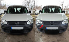 Volkswagen Caddy 2004–2010 Winterafdekking voor grille (bovenste) Mat foto 1