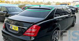 Mercedes S-class W221 2005–2013 Achterruitspoiler (ABS, lakbaar) foto 1
