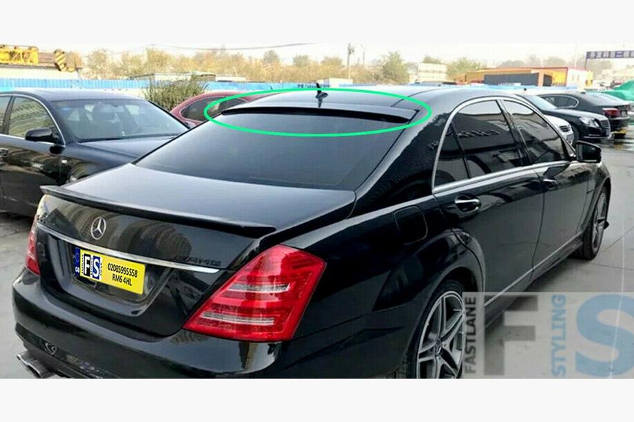 Mercedes S-class W221 2005–2013 Achterruitspoiler (ABS, lakbaar) Image