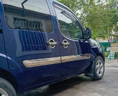 Fiat Doblo I 2005–2010 Deur sierlijst (brede uitvoering, 4 stuks, RVS) OmsaLine - Italiaans roestvrij staal foto 2