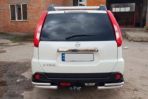 Nissan X-trail T31 2007–2014 Achterhoekbeugels AK003-Double (2 stuks, RVS) foto 3