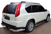 Nissan X-trail T31 2007–2014 Achterhoekbeugels AK003-Double (2 stuks, RVS) foto 1