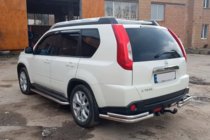 Nissan X-trail T31 2007–2014 Achterhoekbeugels AK003-Double (2 stuks, RVS) foto 2