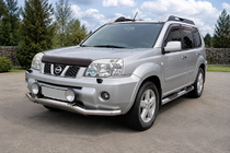 Nissan X-trail T30 2002–2007 Voorbeschermbeugel ST007 (RVS) foto 1