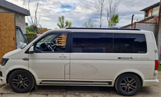 Volkswagen T5 Multivan 2003–2010 Geïntegreerde dakrails (zwart) foto 42