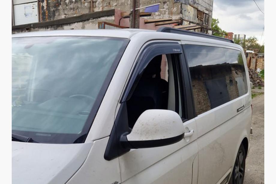 Volkswagen T5 2010–2015 Geïntegreerde dakrails (zwart) Korte wielbasis Foto 40