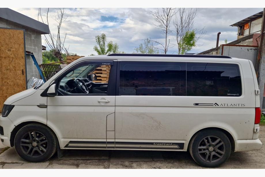 Volkswagen T5 2010–2015 Geïntegreerde dakrails (zwart) Korte wielbasis Foto 42