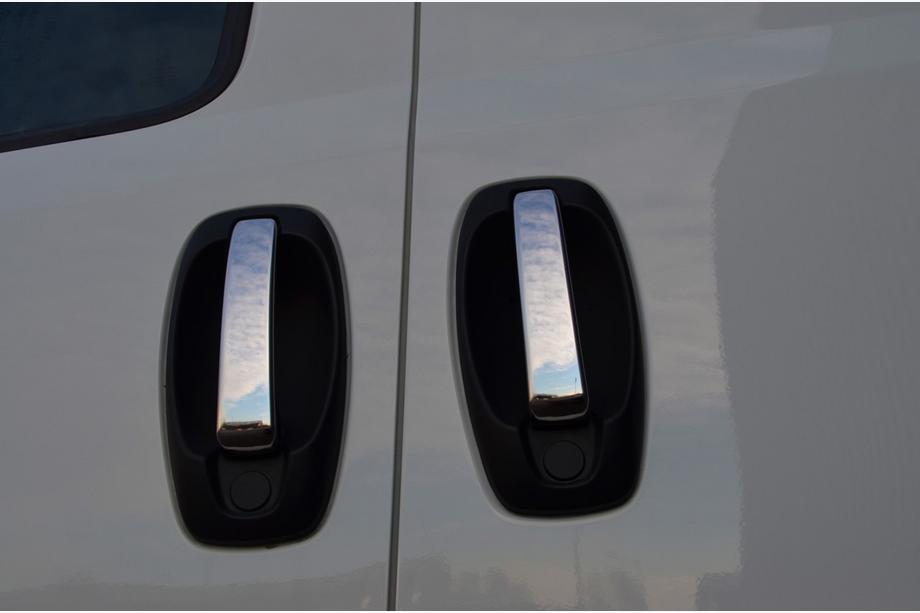 Fiat Doblo II 2010–2022 RVS deurgreepkappen (4 stuks) OmsaLine - Italiaans roestvrij staal Image