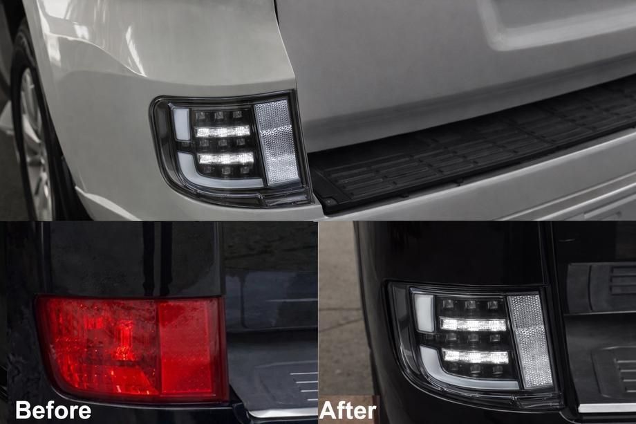 Toyota Land Cruiser 200 2007–2021 Achterste mistlichten 2016-2021 (Executive Black) Image