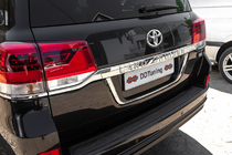 Toyota Land Cruiser 200 2007–2021 Standaard kentekenplaathouder Zwart foto 1