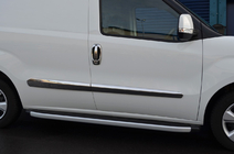 Fiat Doblo II 2010–2022 RVS deurgreepcovers + omlijsting (8-delig) Carmos - Turks staal foto 2