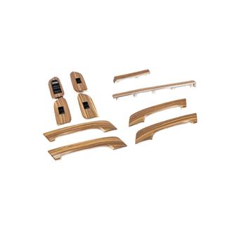 Set dashboardinserts in licht houtlook Toyota Land Cruiser Prado 150 2009–2023 foto 3