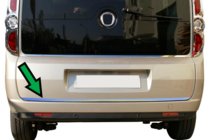 Fiat Doblo II 2010–2022 RVS randlijst voor kofferklep foto 2
