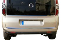 Fiat Doblo II 2010–2022 RVS sierstrip onderrand achterruit foto 5