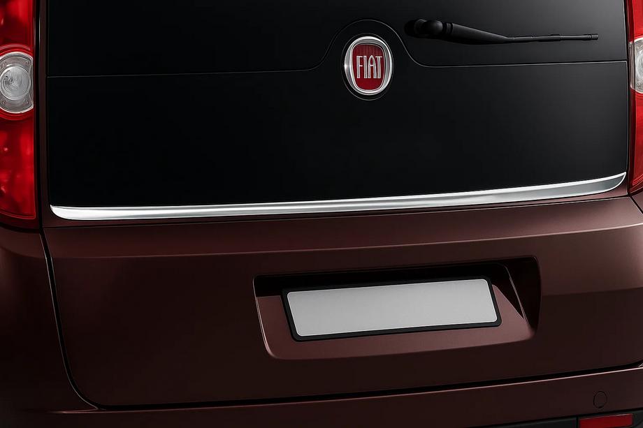 Fiat Doblo II 2010–2022 RVS sierstrip onderrand achterruit Image