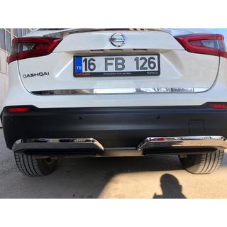 RVS beschermlijst voor de rand van de achterbumper (2017-2021) Nissan Qashqai 2014–2021 foto 2