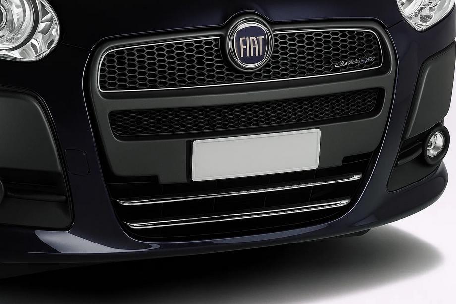 Fiat Doblo II 2010–2022 RVS afdekking voor onderste grille (2010-2015, 2 st.) Image