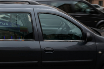 Renault Logan MCV 2005–2013 Buitenste raamlijsten (set 4 stuks, RVS) OmsaLine - Italiaans roestvrij staal foto 6