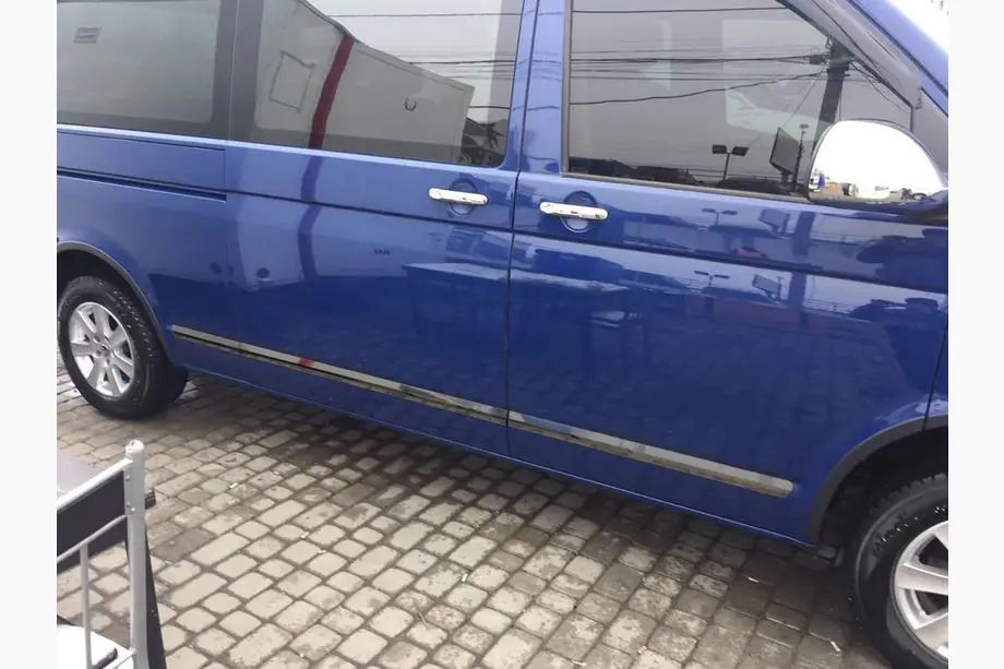 Volkswagen T5 Transporter 2003–2010 Deurlijsten (RVS, zwart chroom) Foto 2