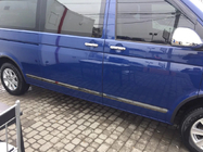 Volkswagen T5 Multivan 2003–2010 Deurlijsten (RVS, zwart chroom) foto 2