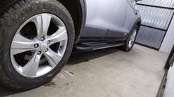 Chevrolet Captiva 2006–2019 Bosphorus Grey zijsteps (set van 2, aluminium) foto 4