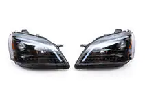 Mercedes ML W164 2005–2011 Koplampen met LED-element (2005-2008, 2 stuks, donker) foto 2