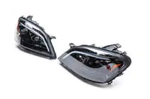 Mercedes ML W164 2005–2011 Koplampen met LED-element (2005-2008, 2 stuks, donker) foto 4
