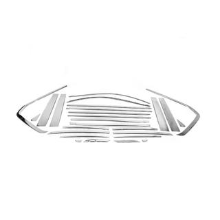 Complete raamomlijsting en stijllijsten (RVS) Toyota Land Cruiser 200 2007–2021 foto 4